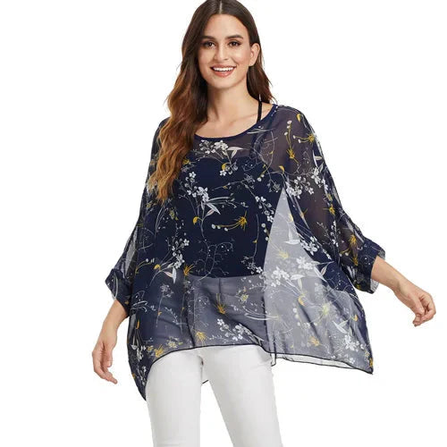 Modisches Designer-Chiffon-Oberteil & bedruckte T-Shirts von Fudus (Größen 4-6XL)