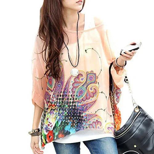 Modisches Designer-Chiffon-Oberteil & bedruckte T-Shirts von Fudus (Größen 4-6XL)