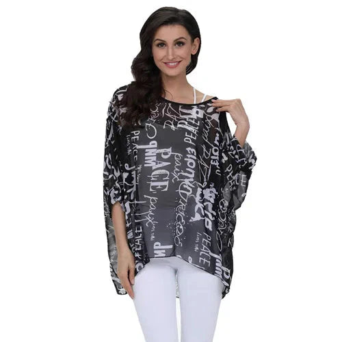 Modisches Designer-Chiffon-Oberteil & bedruckte T-Shirts von Fudus (Größen 4-6XL)