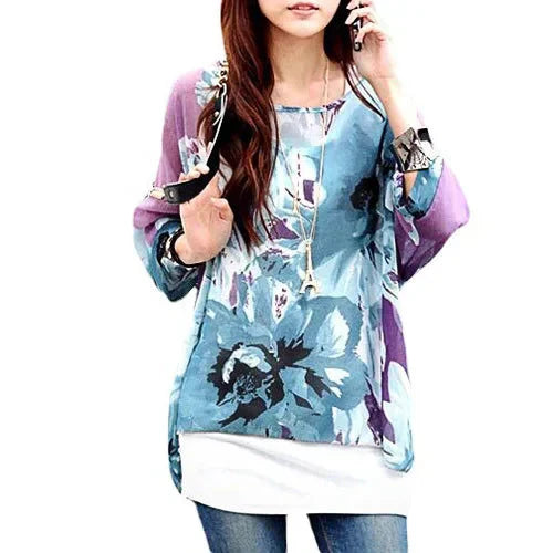 Modisches Designer-Chiffon-Oberteil & bedruckte T-Shirts von Fudus (Größen 4-6XL)