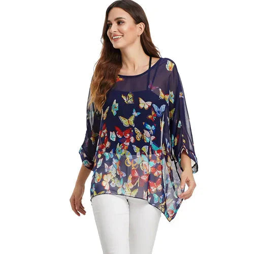 Modisches Designer-Chiffon-Oberteil & bedruckte T-Shirts von Fudus (Größen 4-6XL)