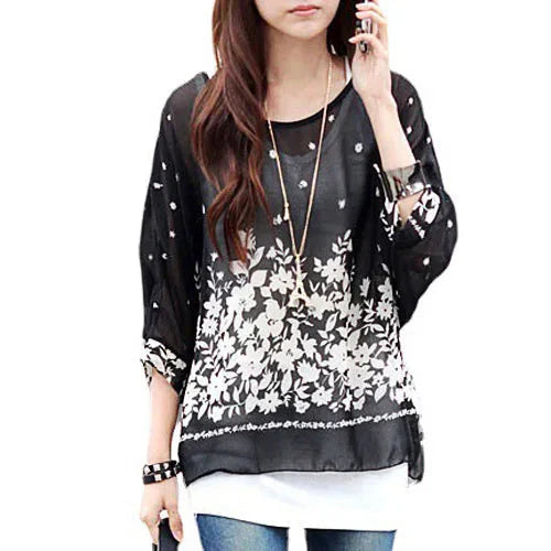 Modisches Designer-Chiffon-Oberteil & bedruckte T-Shirts von Fudus (Größen 4-6XL)