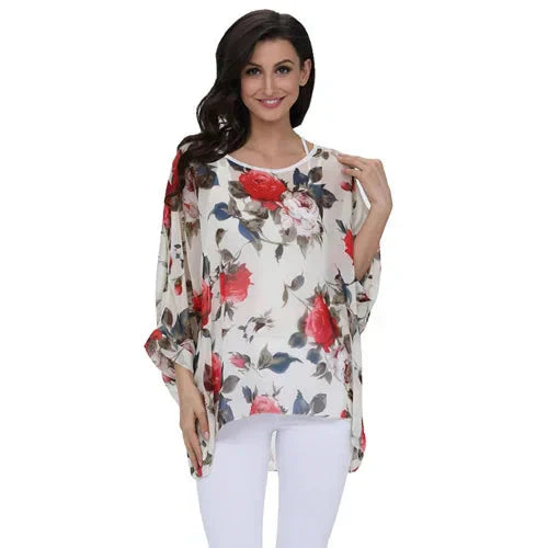 Modisches Designer-Chiffon-Oberteil & bedruckte T-Shirts von Fudus (Größen 4-6XL)