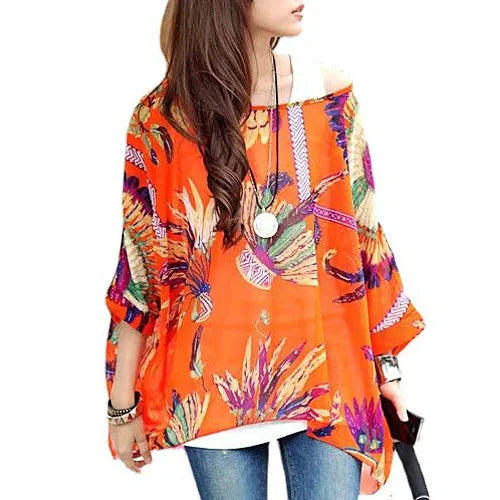 Modisches Designer-Chiffon-Oberteil & bedruckte T-Shirts von Fudus (Größen 4-6XL)