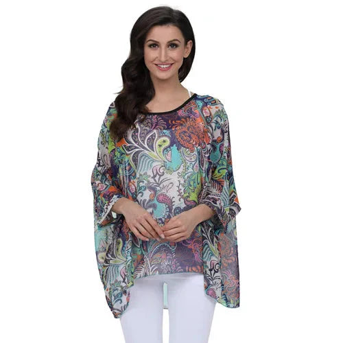 Modisches Designer-Chiffon-Oberteil & bedruckte T-Shirts von Fudus (Größen 4-6XL)
