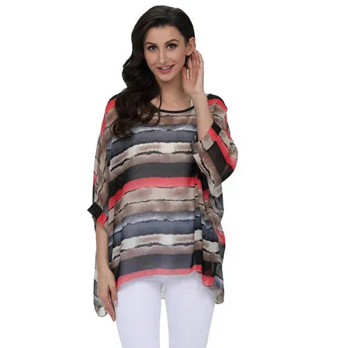 Modisches Designer-Chiffon-Oberteil & bedruckte T-Shirts von Fudus (Größen 4-6XL)