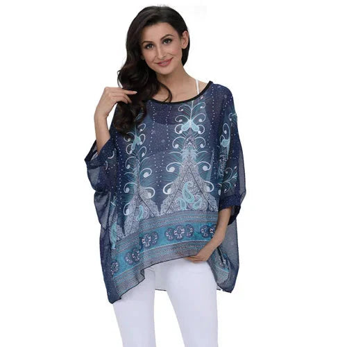 Modisches Designer-Chiffon-Oberteil & bedruckte T-Shirts von Fudus (Größen 4-6XL)