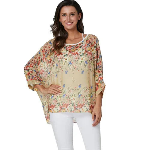 Modisches Designer-Chiffon-Oberteil & bedruckte T-Shirts von Fudus (Größen 4-6XL)