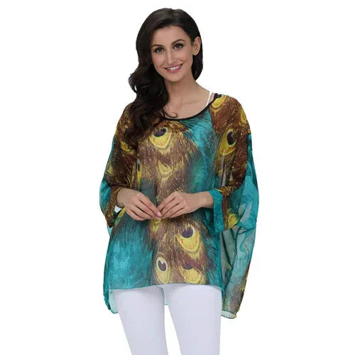 Modisches Designer-Chiffon-Oberteil & bedruckte T-Shirts von Fudus (Größen 4-6XL)