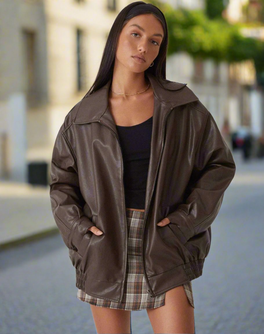 Krohn-e | Minirock - Karomuster - Figurbetonender Schnitt - Seitenschlitz - Eleganter Look