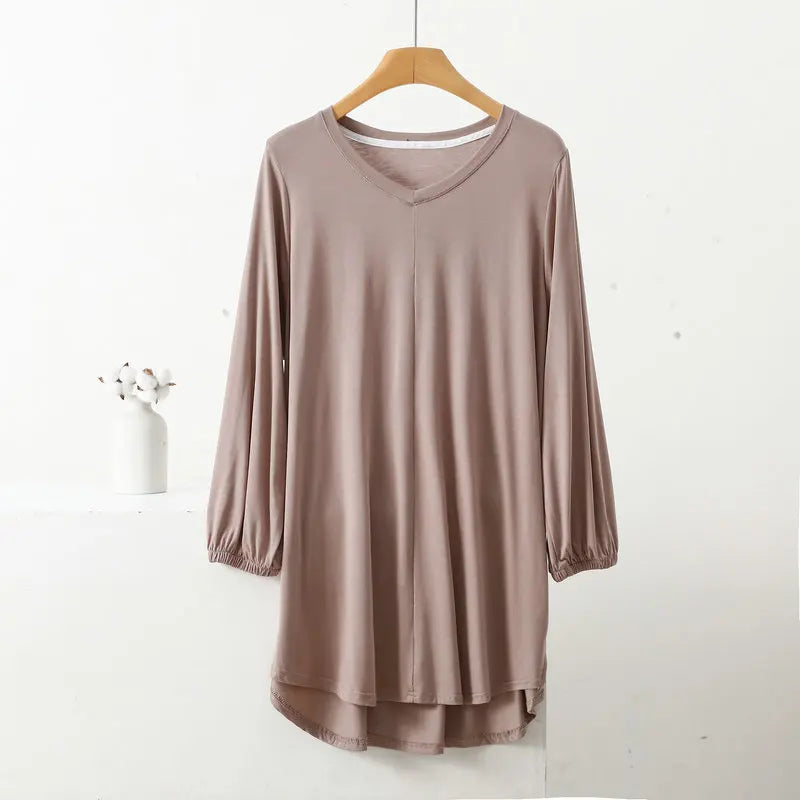 Fudus Modedesigner Blusen: Größen 1-8XL, hoch-tief Ausschnitt, 3/4-Arm