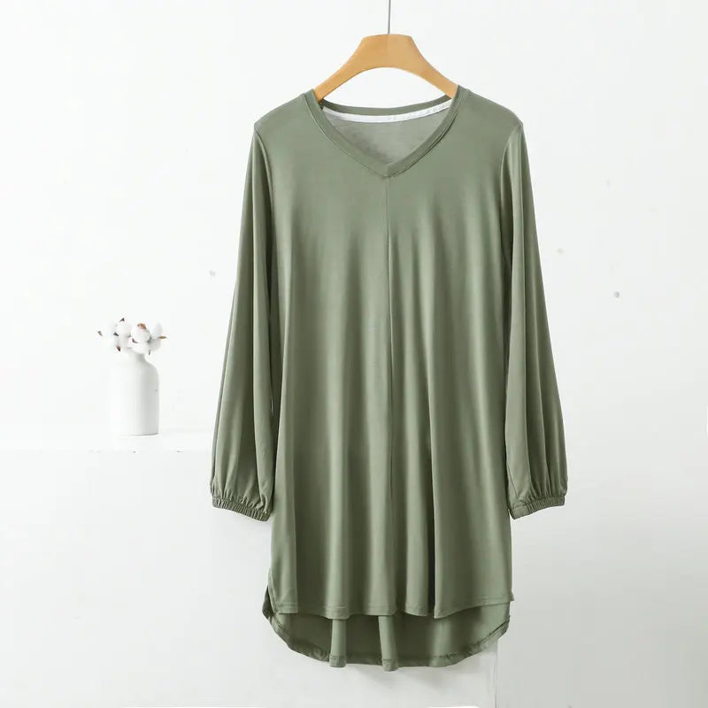 Fudus Modedesigner Blusen: Größen 1-8XL, hoch-tief Ausschnitt, 3/4-Arm