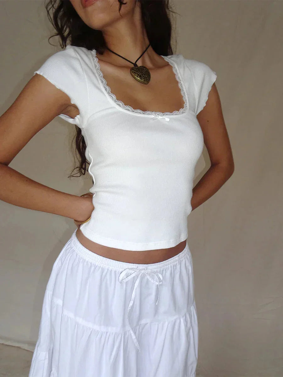 Stylish Fudus Croquette Blouse Tops: Designer Fashion T-shirts