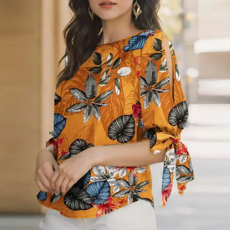 Designer T-Shirts mit bedruckten Schleifen von Fudus