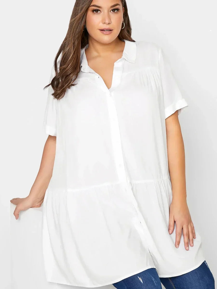 Designer Fudus Stufenbluse T-shirts, Sizes 2-8XL