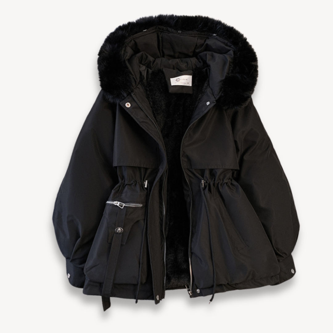 Krohn-e | Damen Winterparka mit abnehmbarem Kapuze