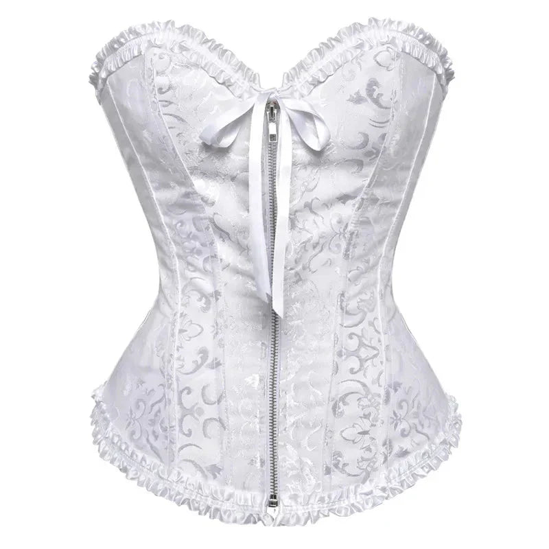 Stylish Fudus Lace Camisole with Zipper