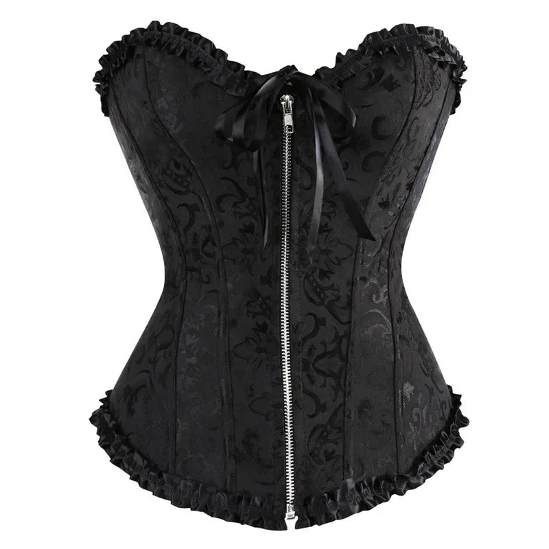 Stylish Fudus Lace Camisole with Zipper