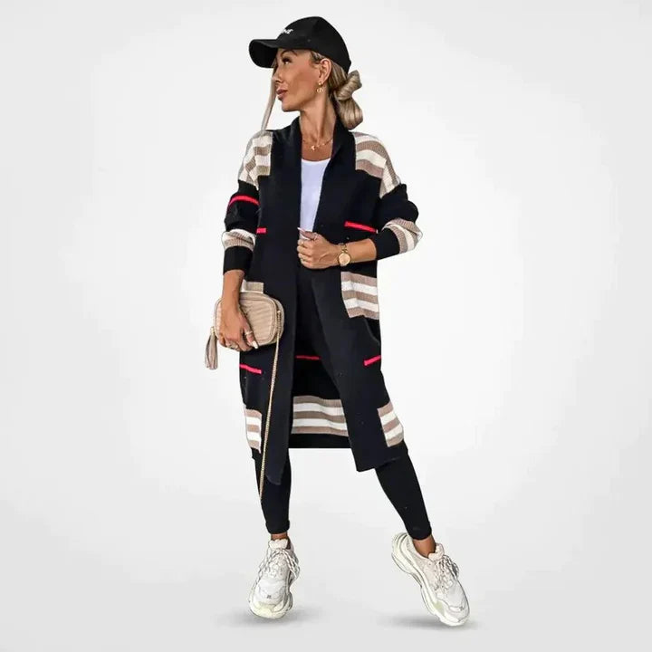 Krohn-e | Holz für Damen-Cardigan