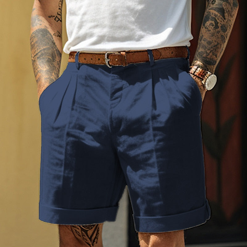 Herren-Shorts aus Leinen und Baumwolle - Modell Egon