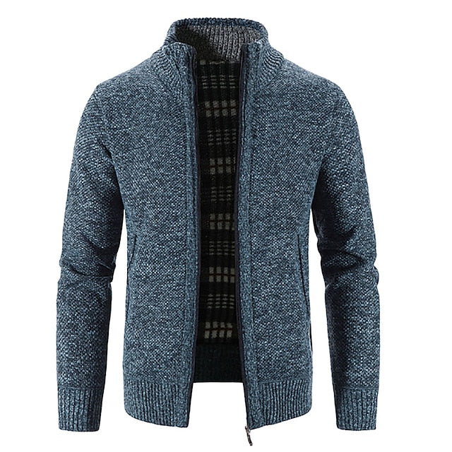Herren-Strickjacke mit Reißverschluss