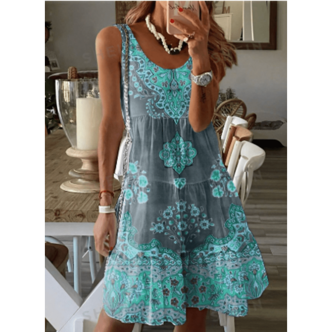 Sommerkleid von Ylvonika mit Blumendruck