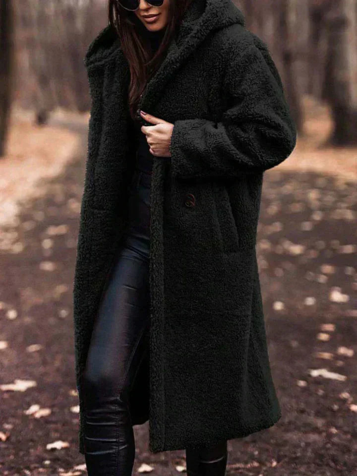 Krohn-e | Lange Sherpa Damenjacke