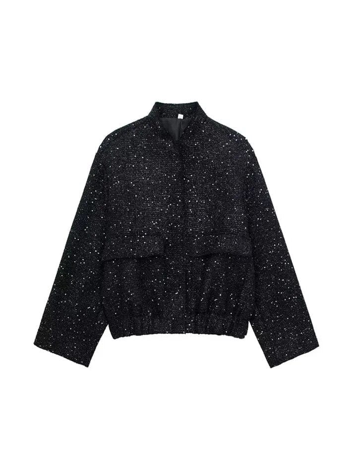 Avelena Zayalaglitter Bomber Jacket