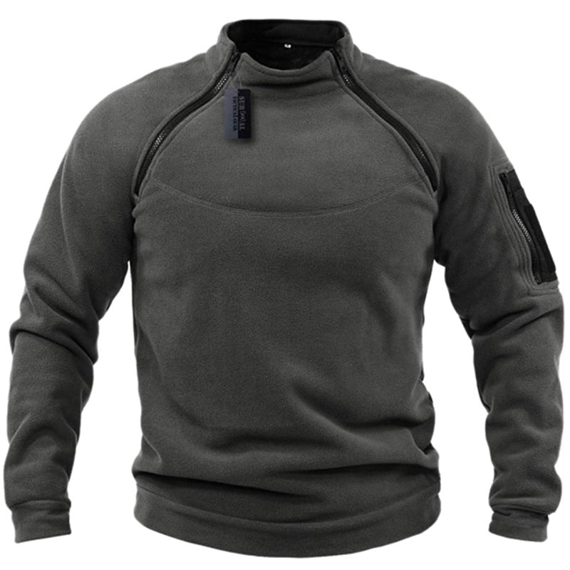 Klassischer Military-Fleece-Pullover Clement
