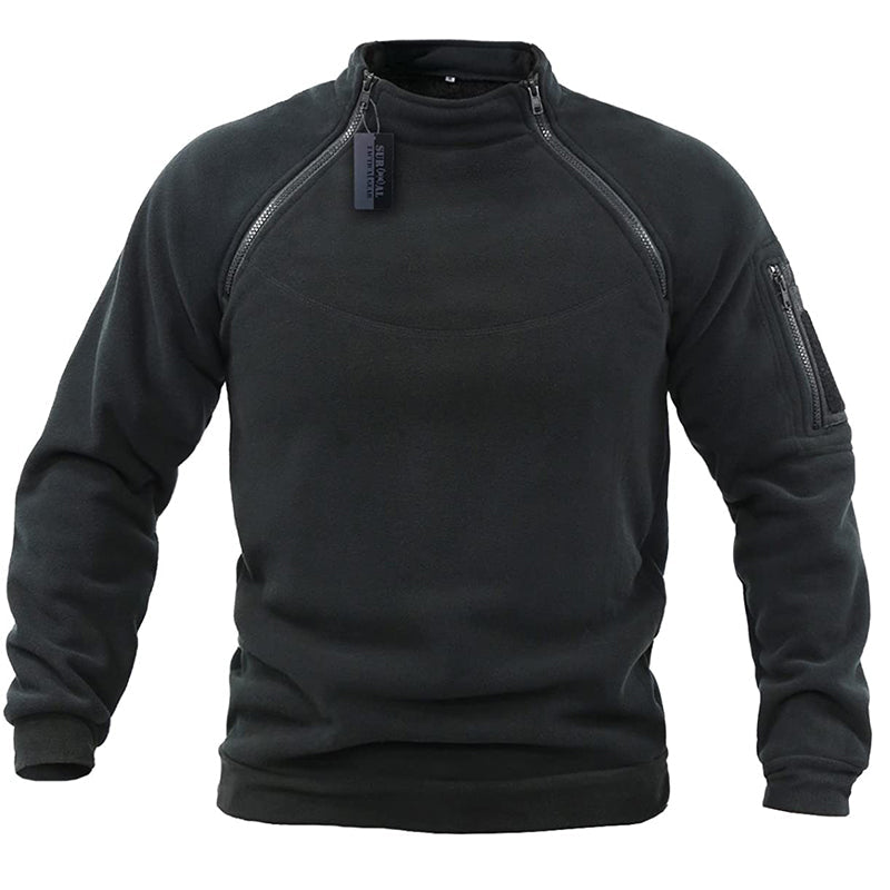 Klassischer Military-Fleece-Pullover Clement