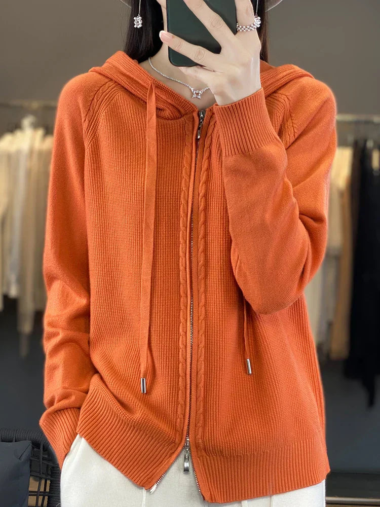 Garvin | Luxurious Hooded Cardigan